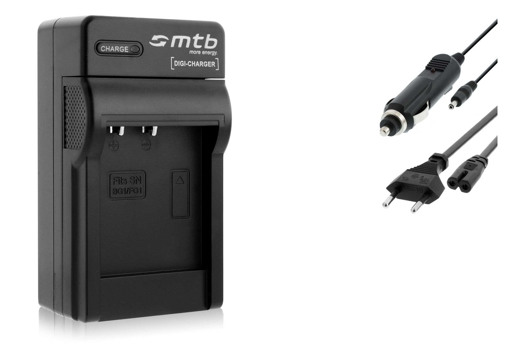 Cargador Mtb Negro NP-BG1/FG1 para Sony Cyber-shot DSC-W210, W215, W220