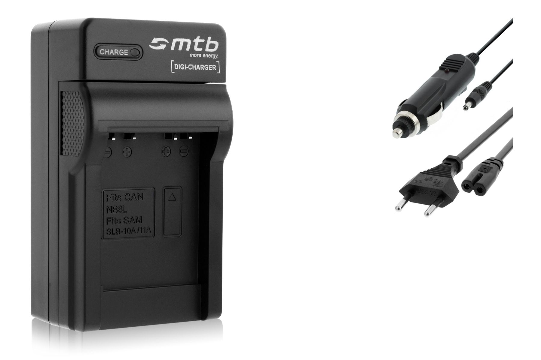 Cargador Mtb Negro SLB-10A para Samsung TL9, TL100, WB150, WB150F, WB151