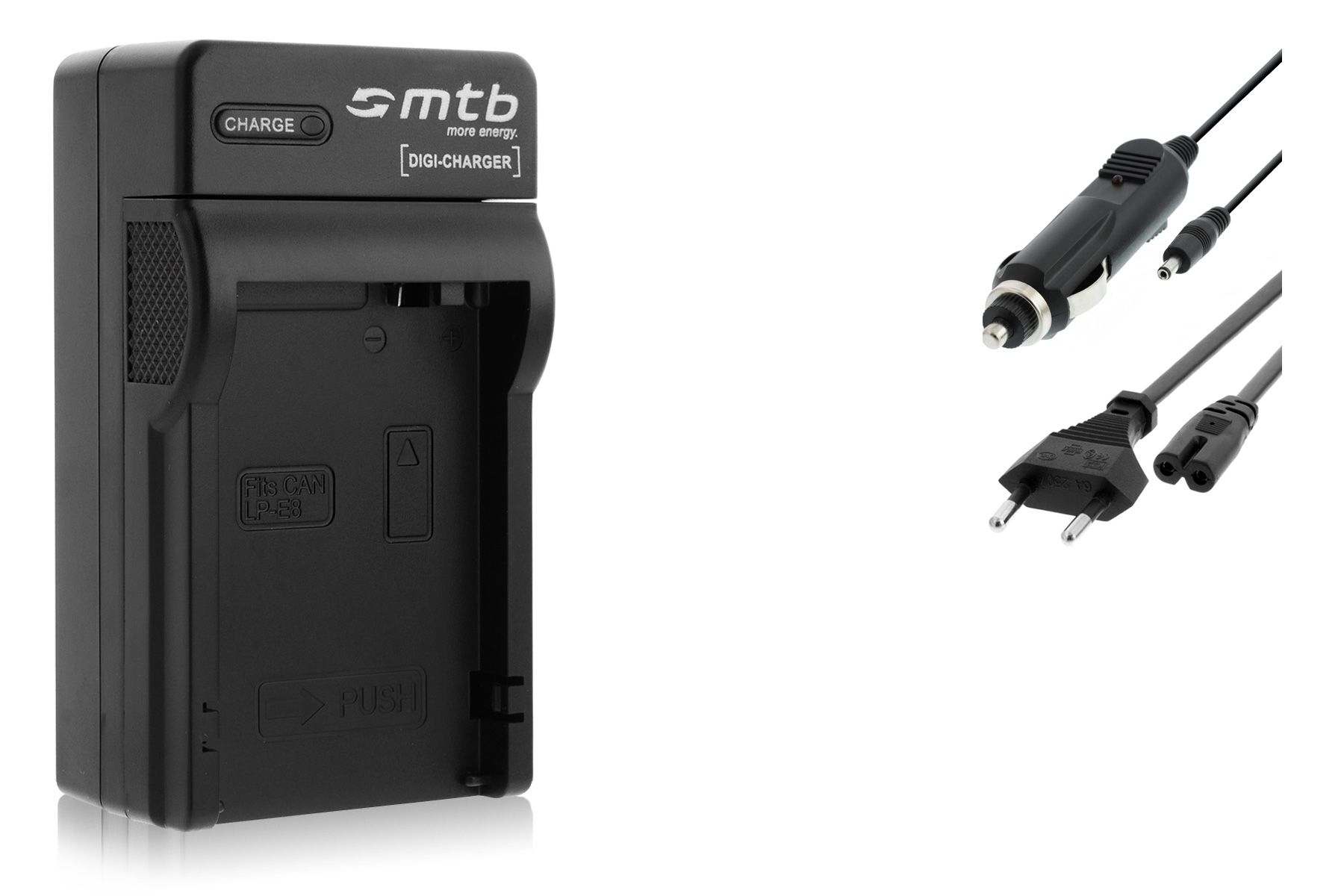 Mtb Black LP-E8 Battery Charger for Canon EOS 550D, 600D, 650D, 700D