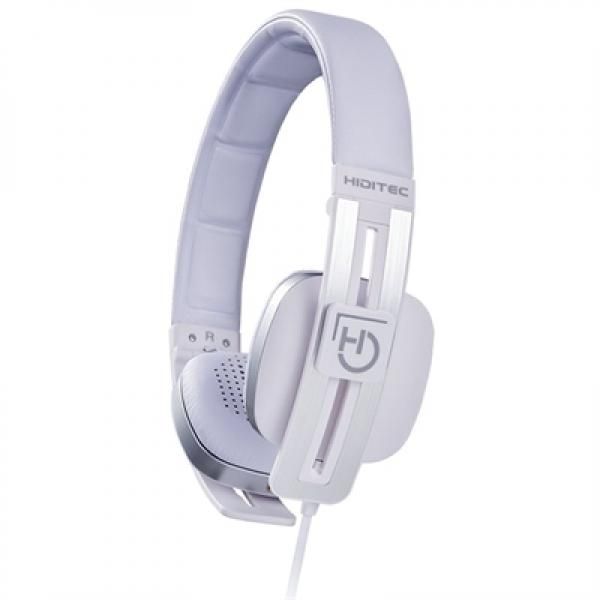 Hiditec Wave Headset with Wired Arc Design for Calls/Music - White