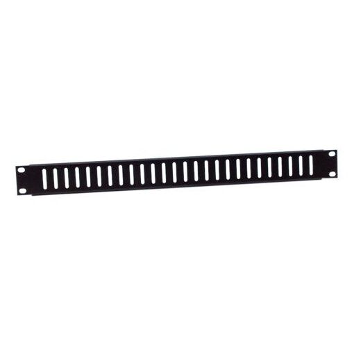 Panneau de ventilation en acier Adam Hall avec fentes verticales - 1U - Plat