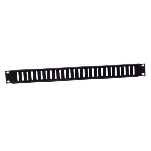 Adam Hall Steel Ventilation Panel with Vertical Slits - 1U - Flat