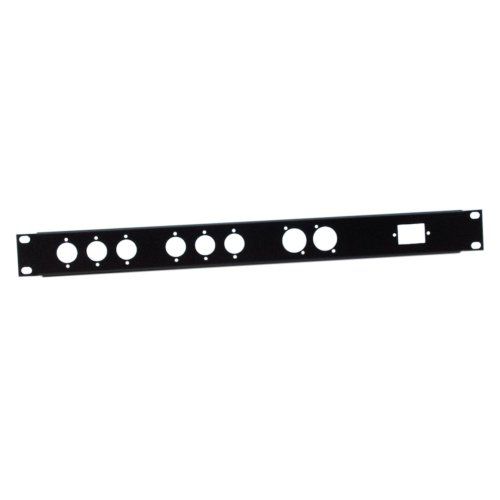 Adam Hall Steel Rack Panel for XLR (6M+2F) & IECC - 1U