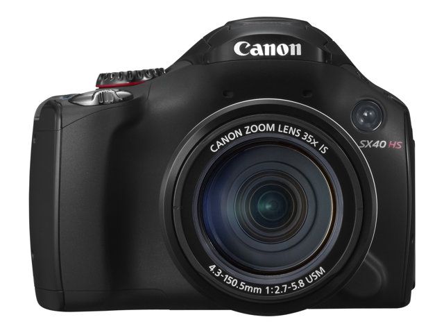 Canon PowerShot SX40 HS Digital Camera - 12.1MP - 35x Optical Zoom - Black
