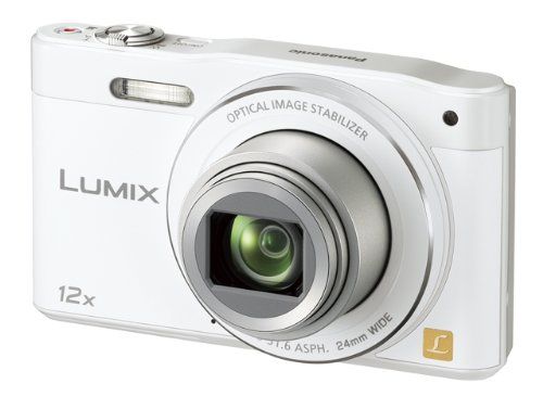Panasonic Lumix SZ8 Digital Camera, 12x Optical Zoom, White DMC-SZ8-W