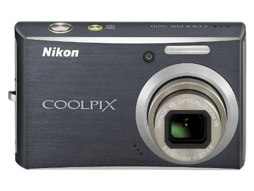 Nikon Coolpix S610 Digital Camera, Ocean Black