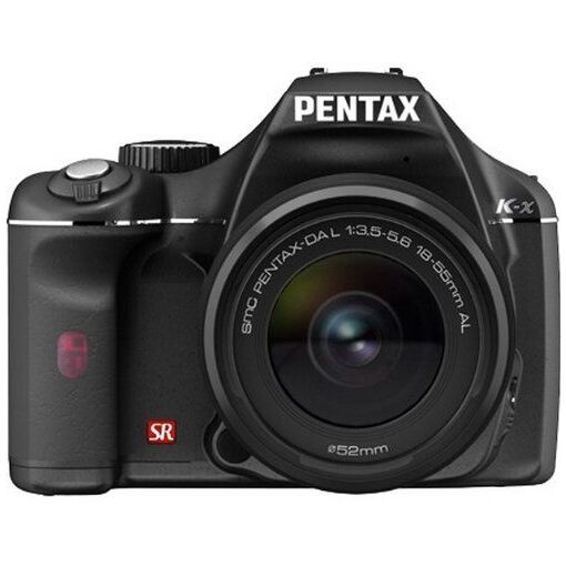Kit de cámara réflex digital Pentax con lente, negro