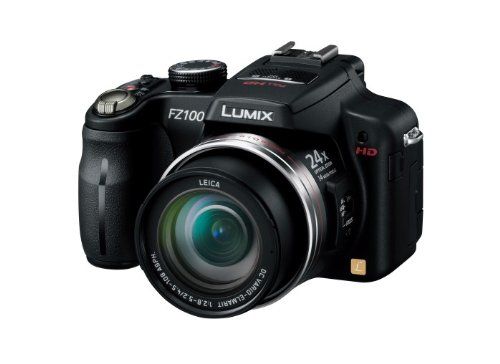 Panasonic Lumix DMC-FZ100 Digital Camera Black - 14.1MP, 24x Optical Zoom, 25mm Wide Angle, 3.0-inch LCD, Full HD Video, High Speed Burst Mode