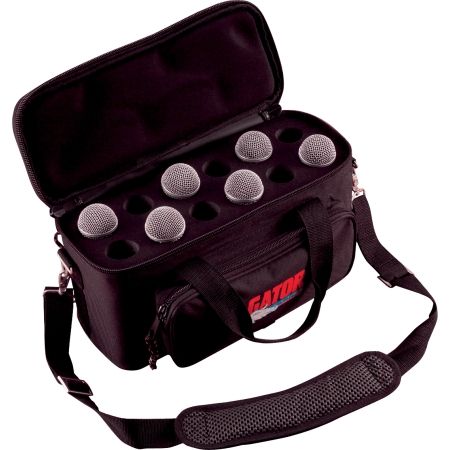 Gator GM-12B 12 Microphone Transport Bag