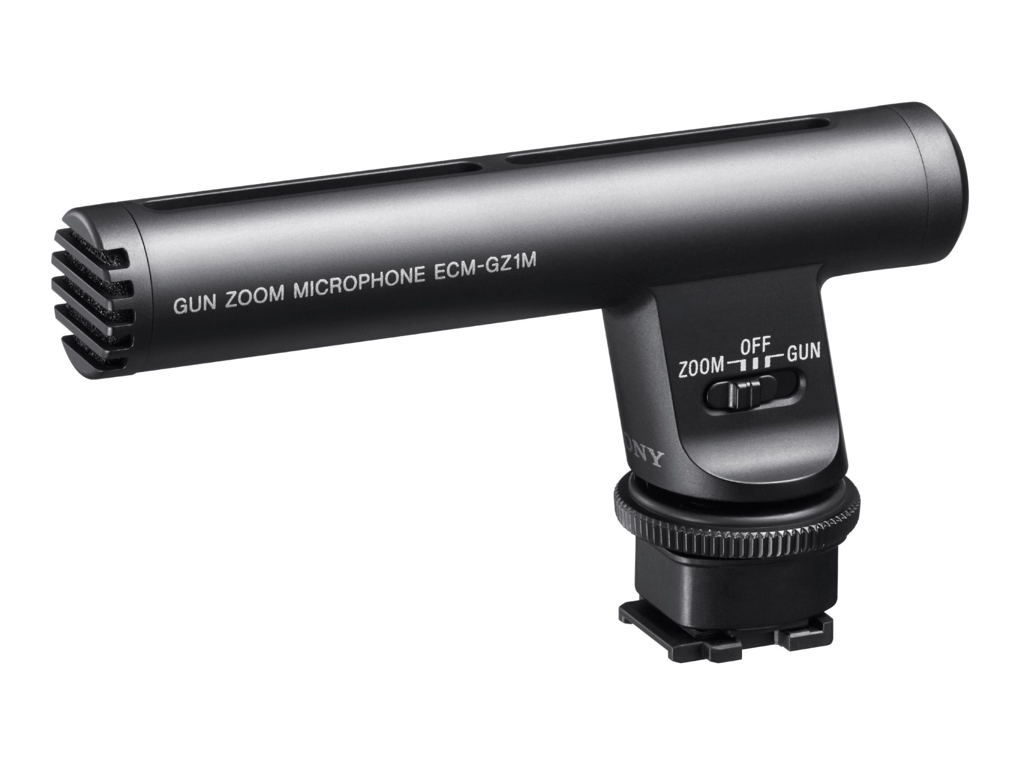 Sony ECM-GZ1M Microphone - Zoom - Black - For Cinema Line ILME-FX3, Handycam FDR-AX43, AX60, VLOGCAM ZV-1G, a6100, a6400, a7C, a7s III