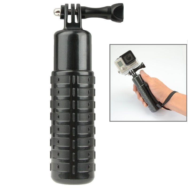 Wewoo Black Stabilizer for GoPro Hero 4/3+ Hand Grip with Floating Bobber and Strap