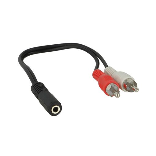 Adaptateur stéréo ADNAuto 3,5 mm vers 2 connecteurs RCA mâles