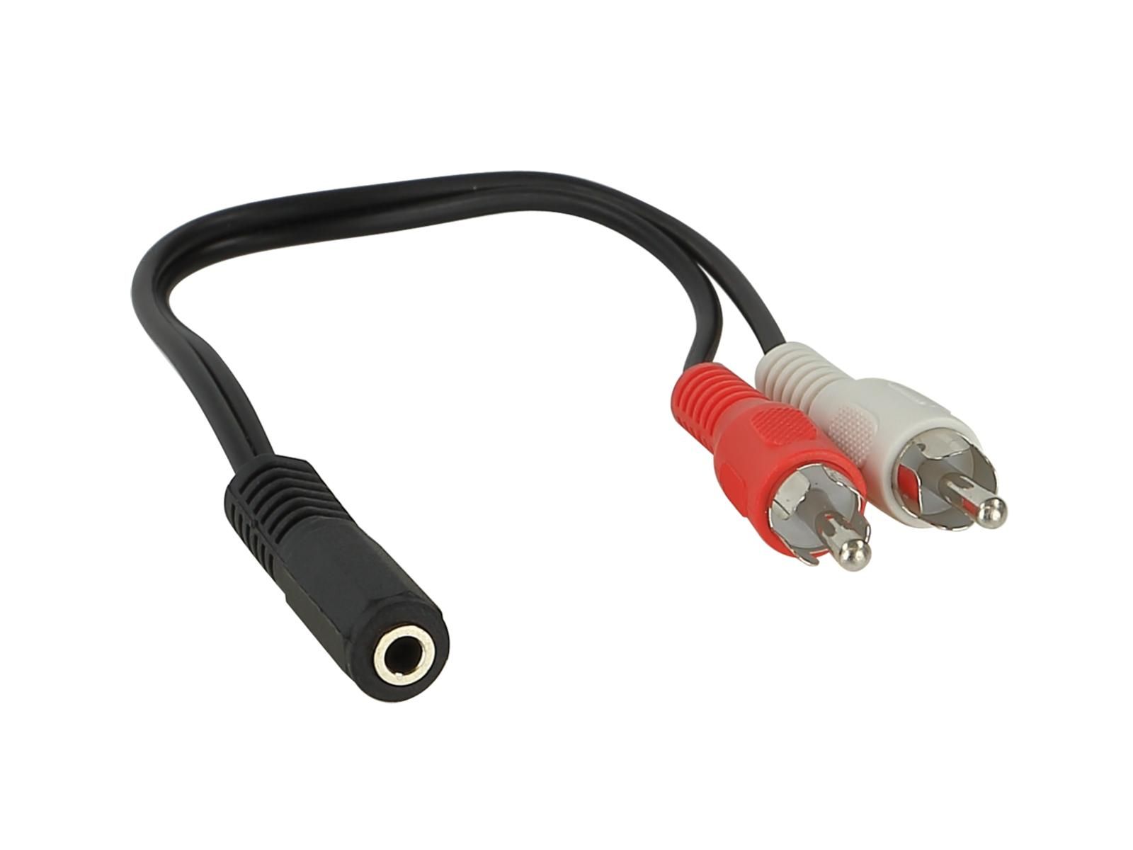 ADNAuto 3.5mm Stereo Jack to 2x RCA Stereo Male Adapter