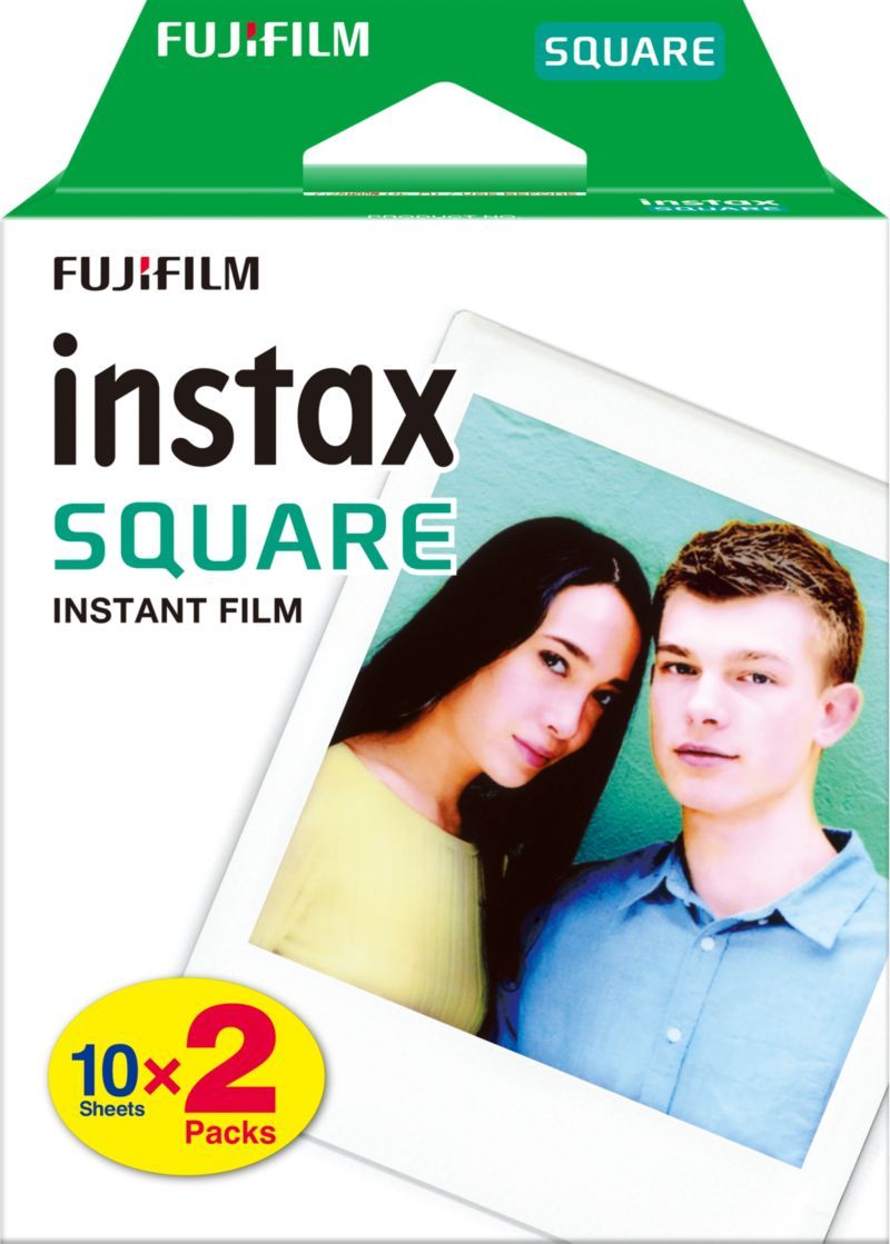 Papel fotográfico instantáneo Fujifilm Instax Square - 2 x 10 rollos