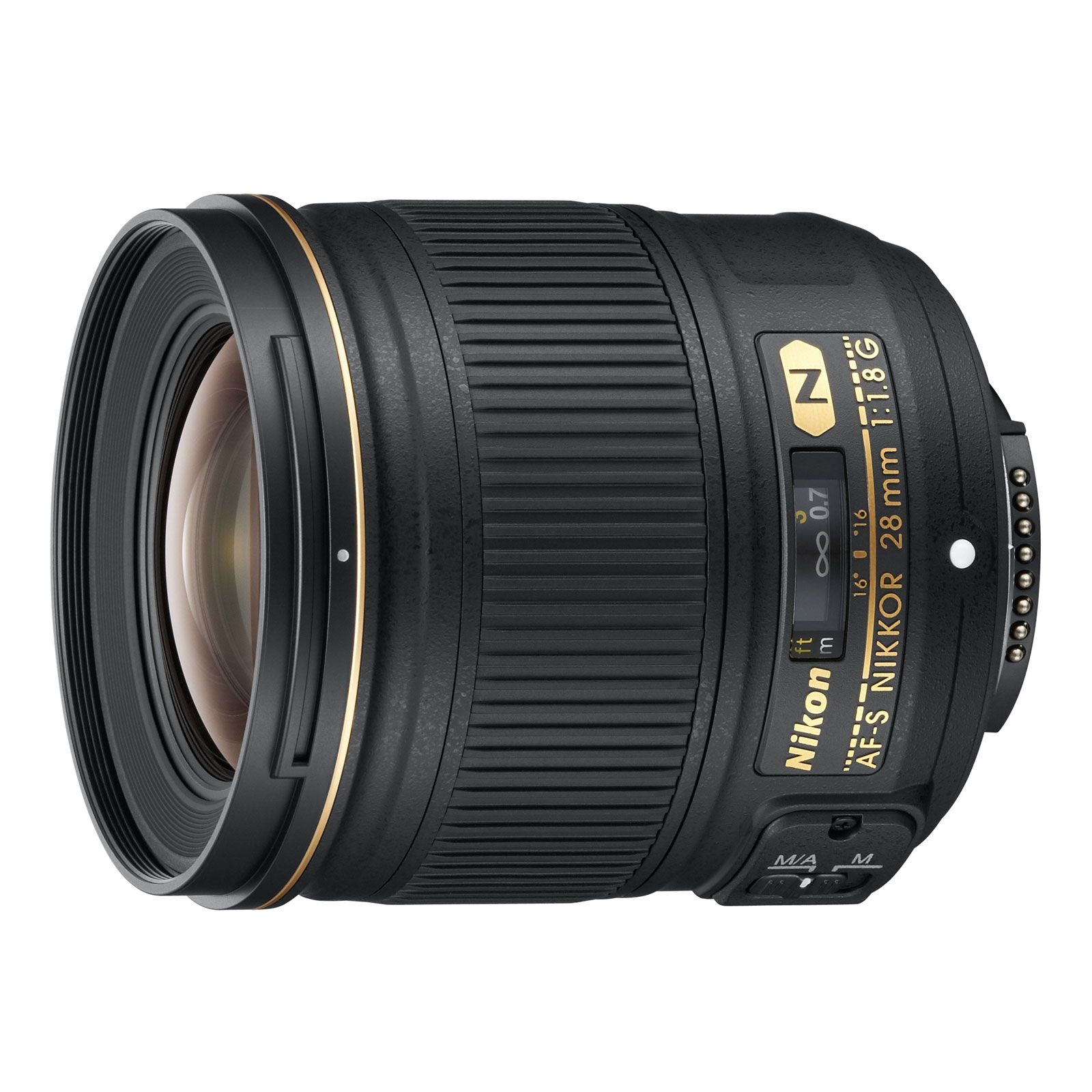 Lente Nikon AF-S NIKKOR 28 mm f/1.8G de gran angular FX