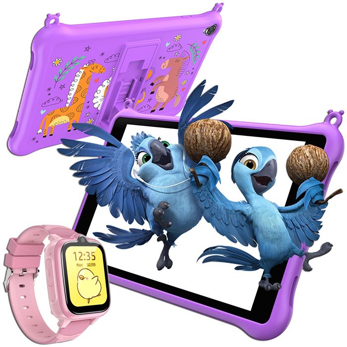 Blackview Kids Tablet Z10, 8" HD, 6GB RAM + 64GB ROM, 5580mAh Battery, Android 13, Parental Control, Children's Watch