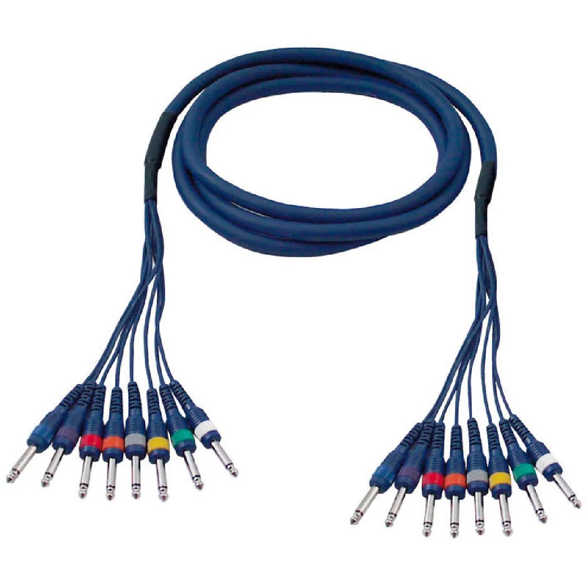 Cable de Ocho Conexiones de Dap Audio - 3 metros, Conectores Mono Macho
