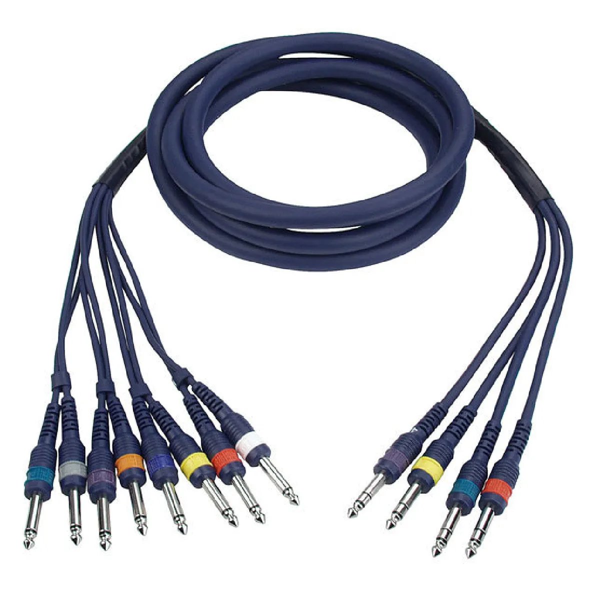 Dap Audio Octopare Cable - 8 Mono Jack / 4 Stereo Jack - 3 ft