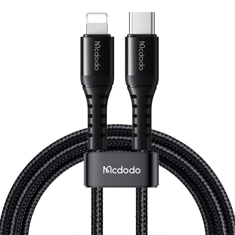 Mcdodo USB-C to Lightning Cable CA-5630, 36W, 0.2m (Black)