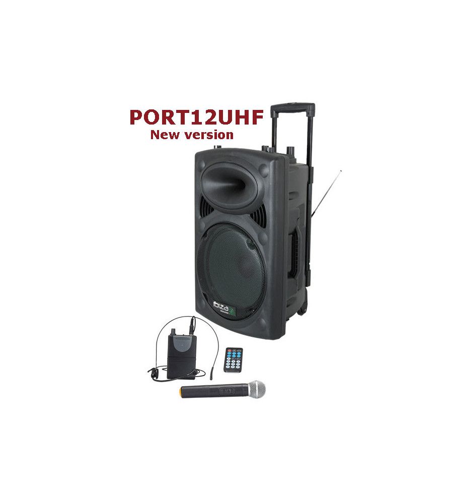 Système de sonorisation portable Ibiza 12UHF BT