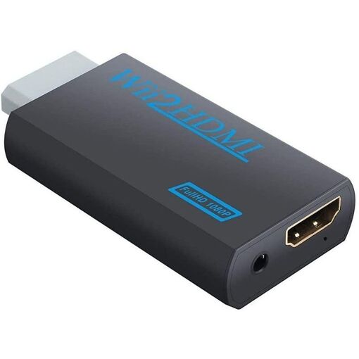 INF Smart Adapter for Nintendo Wii to HDMI - Black (Full HD 1080p)