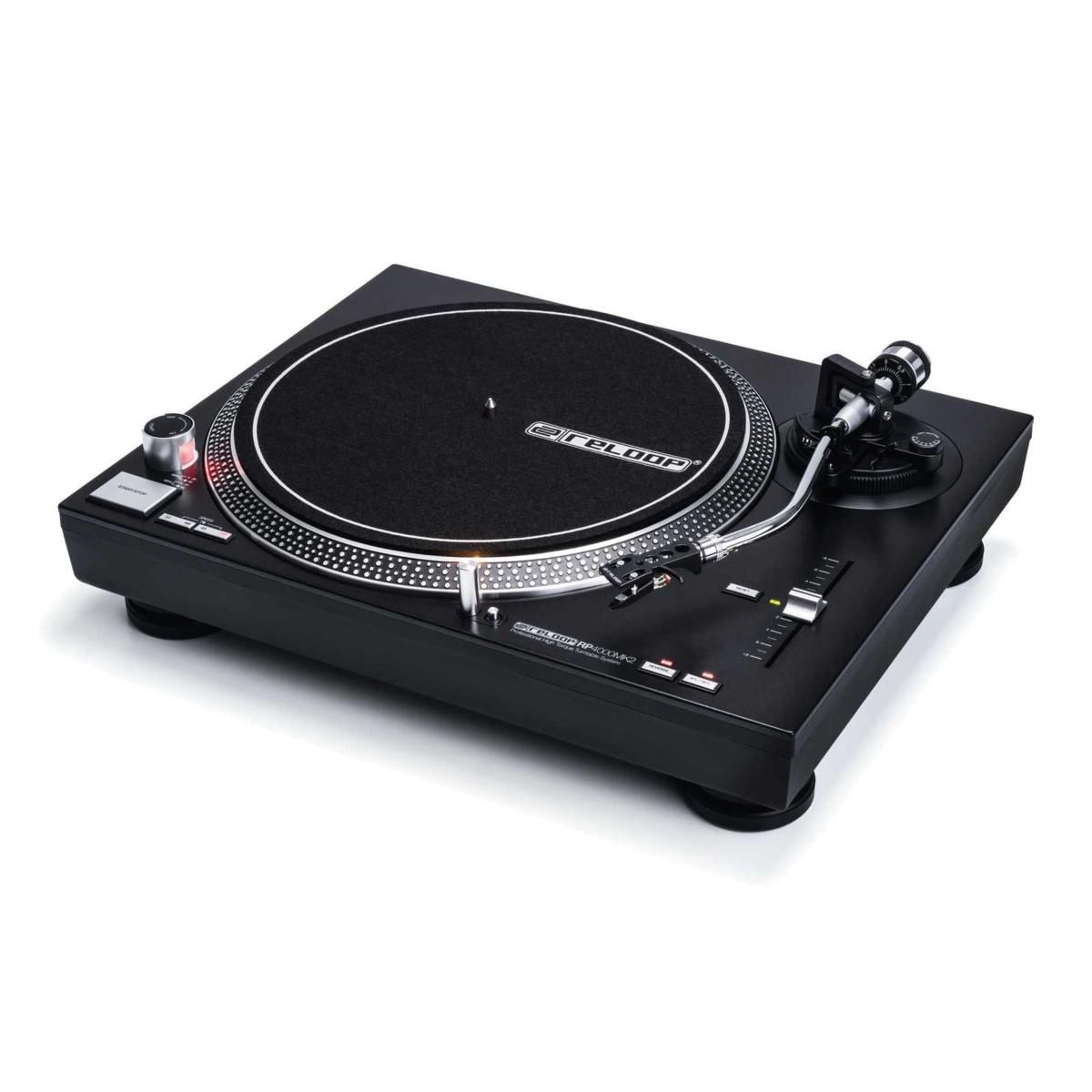 Reloop RP 4000 MKII - Platina de vinilo con transmisión directa + Celda Ortofon OM Black