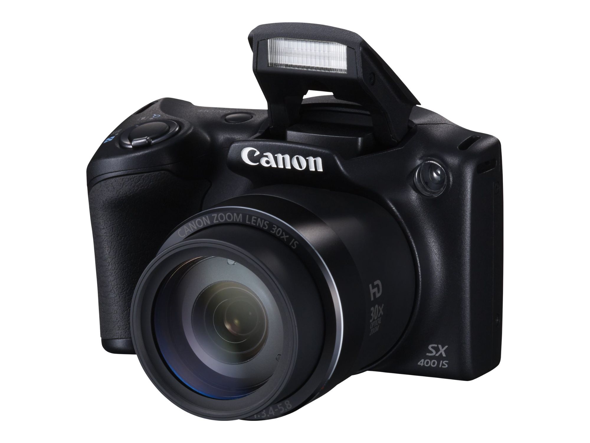 Canon Compact Camera - 16.0MP - 720p - 30x Optical Zoom - Black