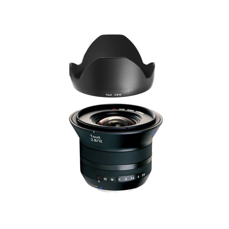 Zeiss Touit T* 12mm f/2.8 FX Lens + Lens Hood for Fujifilm X