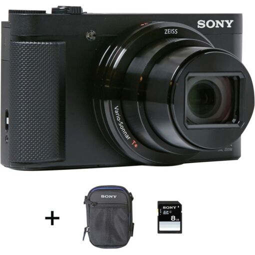 Cámaras compacta Sony DSC-HX80 + Estuche + Tarjeta SD de 8 GB