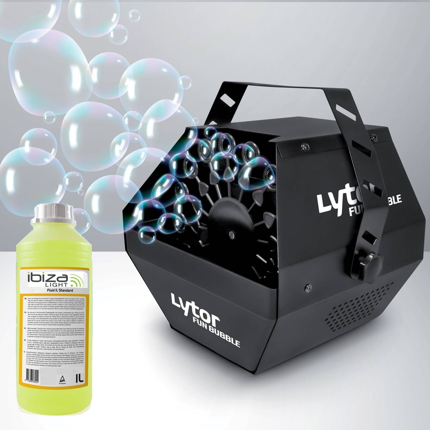 Lytor Bubble Machine 500W Special Event, Party & Wedding + 1L Bubble Liquid Included