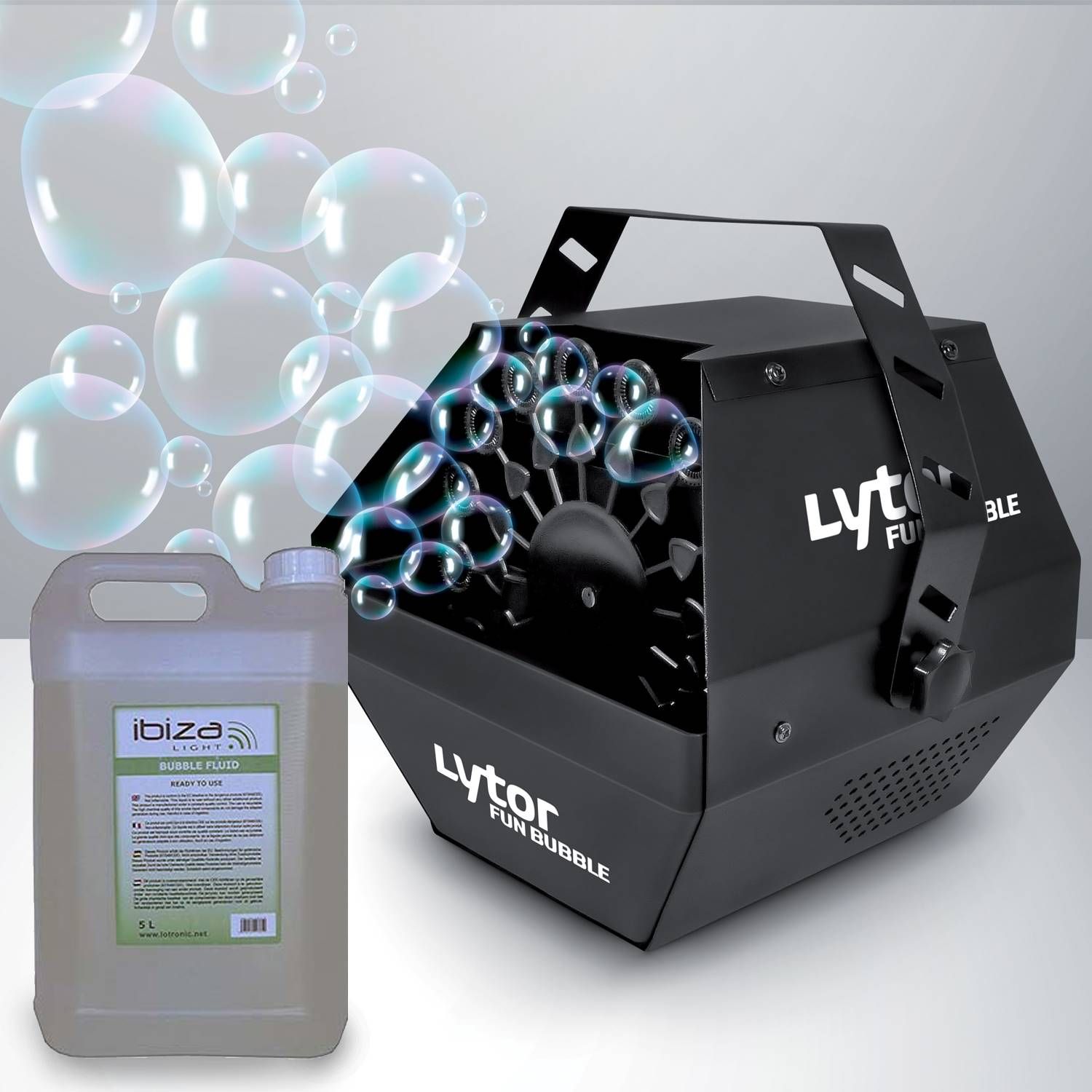 Lytor Bubble Machine 500W Special Event, Wedding + 5L Bubble Liquid Included