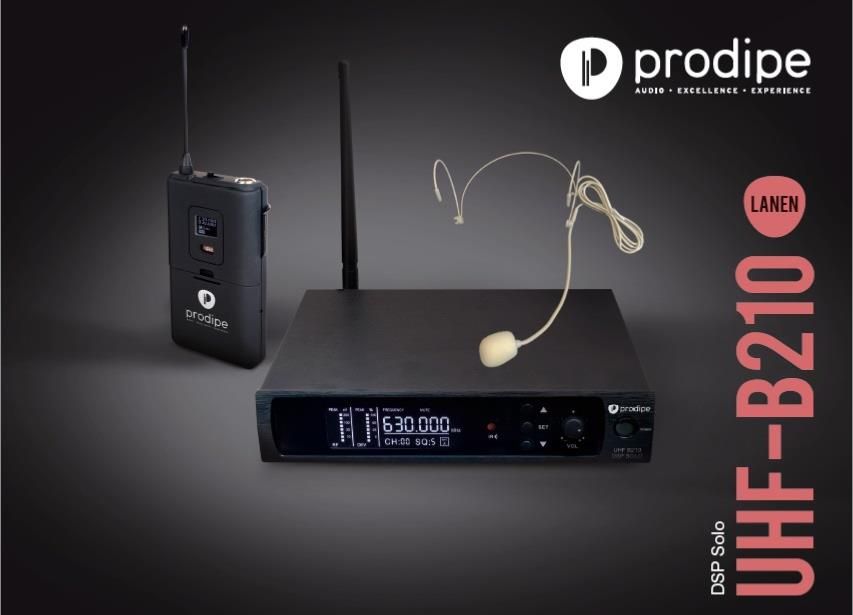 Casque audio sans fil Prodipe B210 DSP Solo - Microphone à serre-tête numérique