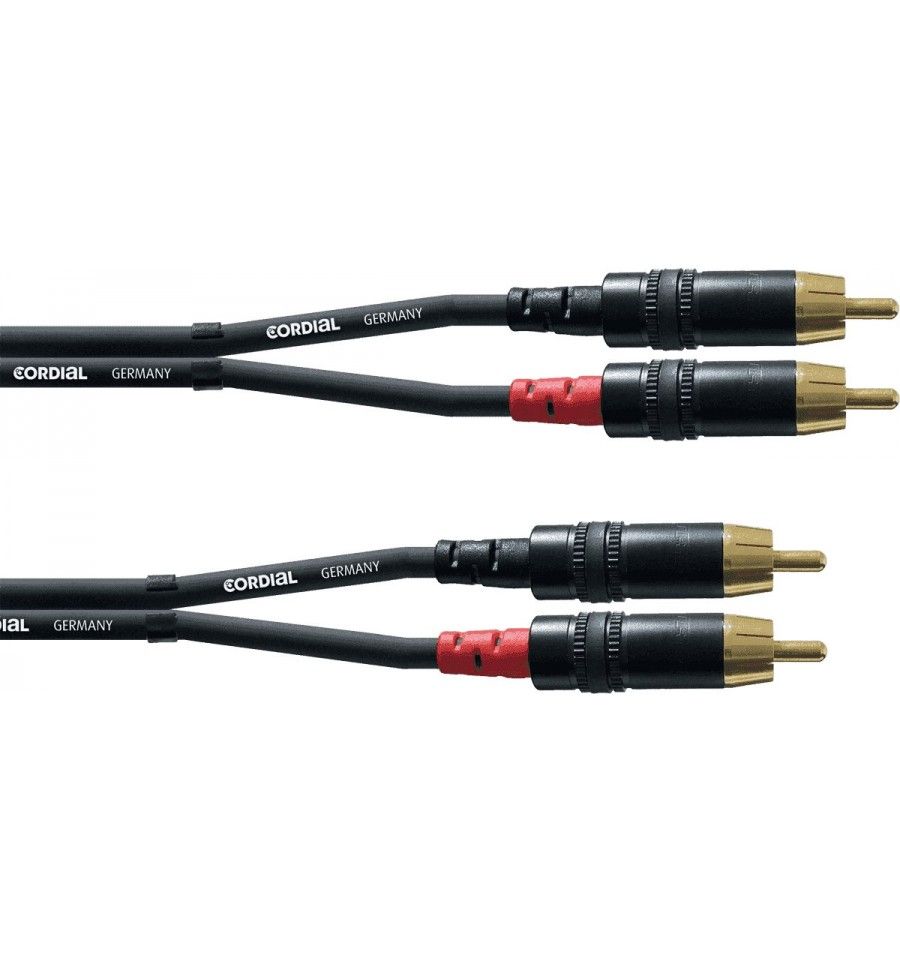 Cable de audio Cordial CFU0.6CC - 2x RCA - 60 cm