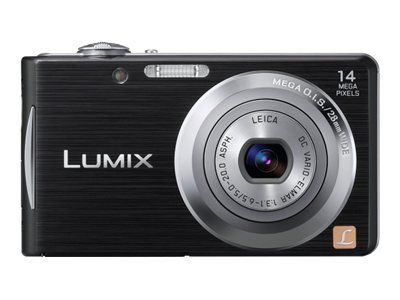 Panasonic Lumix DMC-FS16 Digital Camera - Compact - 14MP - 720p - 4x Optical Zoom - Leica - Black
