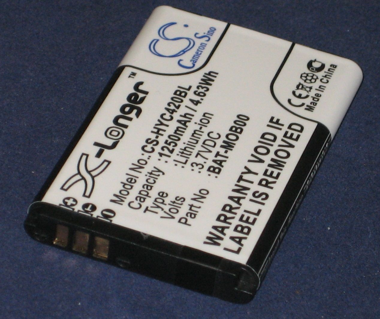 Cameron Sino Li-ion Battery 3.7V 1250mAh / 4.63Wh