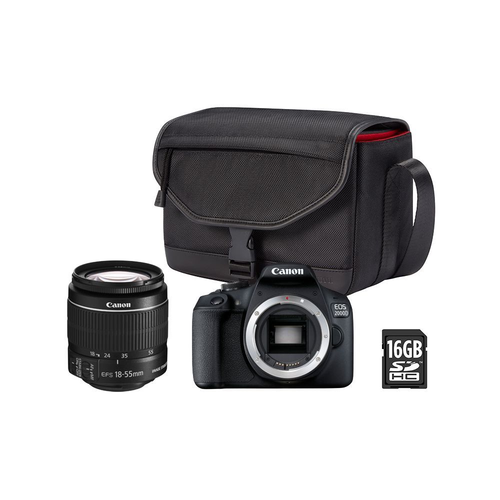 Canon EOS 2000D + EF-S 18-55 IS II Lens Kit