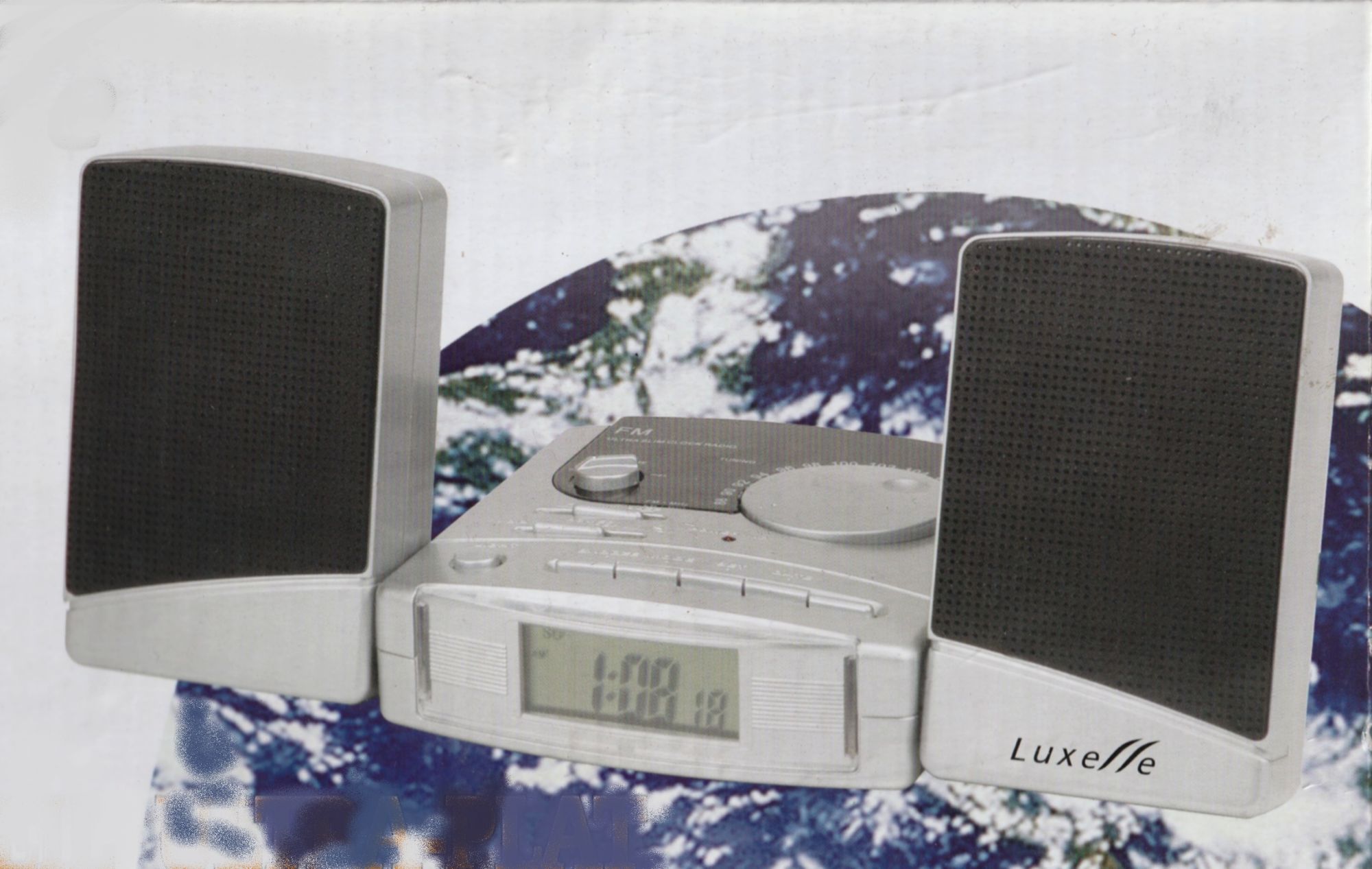 Luxelle 1872L Travel Alarm Clock, Ultra Slim