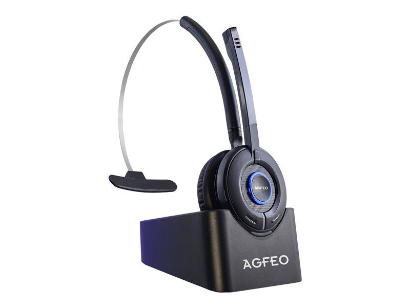 AGFEO DECT Wireless Headset - Over-ear Headphone