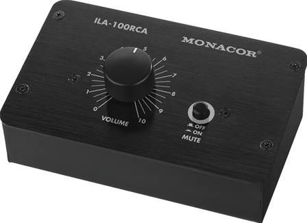 Monacor ILA-100RCA Passive Stereo Volume Control (RCA Version)