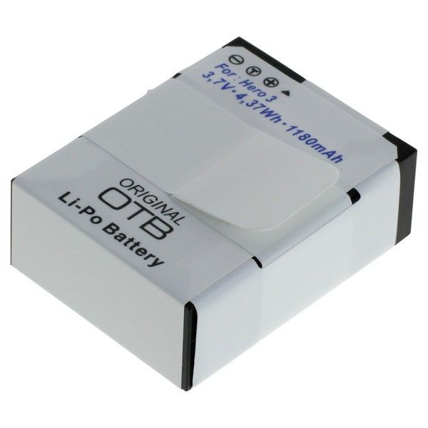 Digibuddy Li-Polymer Battery - 1180mAh, 7.2V for GoPro Hero3/Hero 3+