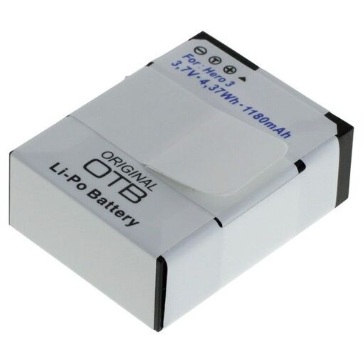 Digibuddy Li-Polymer Battery - 1180mAh, 7.2V for GoPro Hero3/Hero 3+