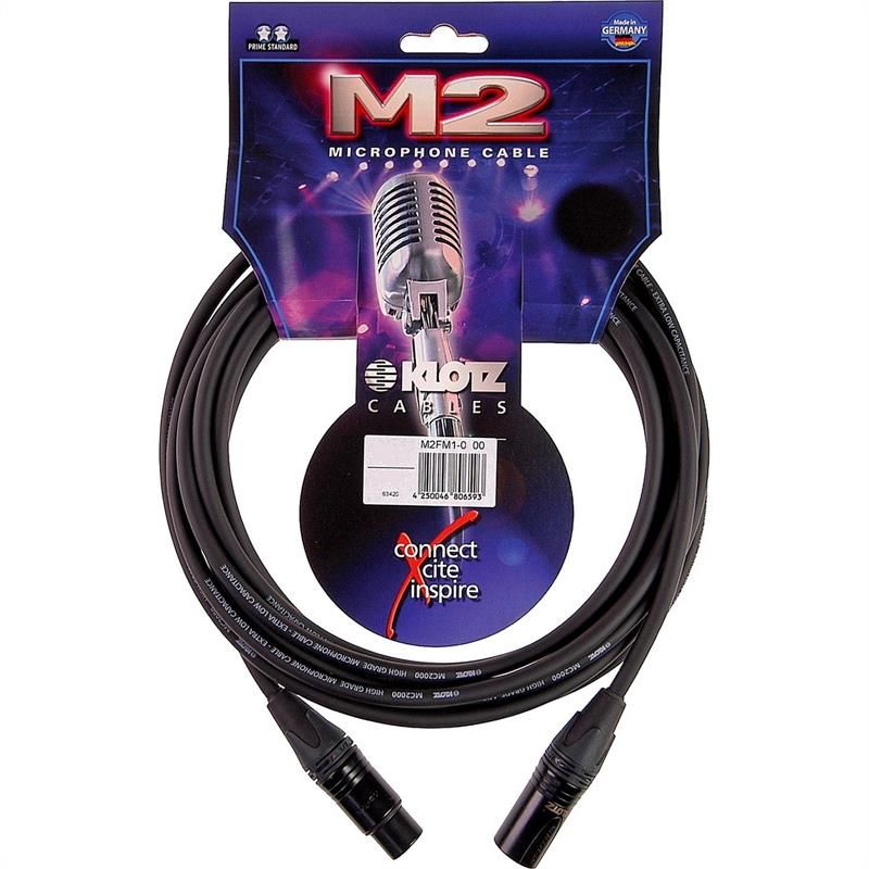 Cable Klotz M2 3m XLR/XLR Neutrik