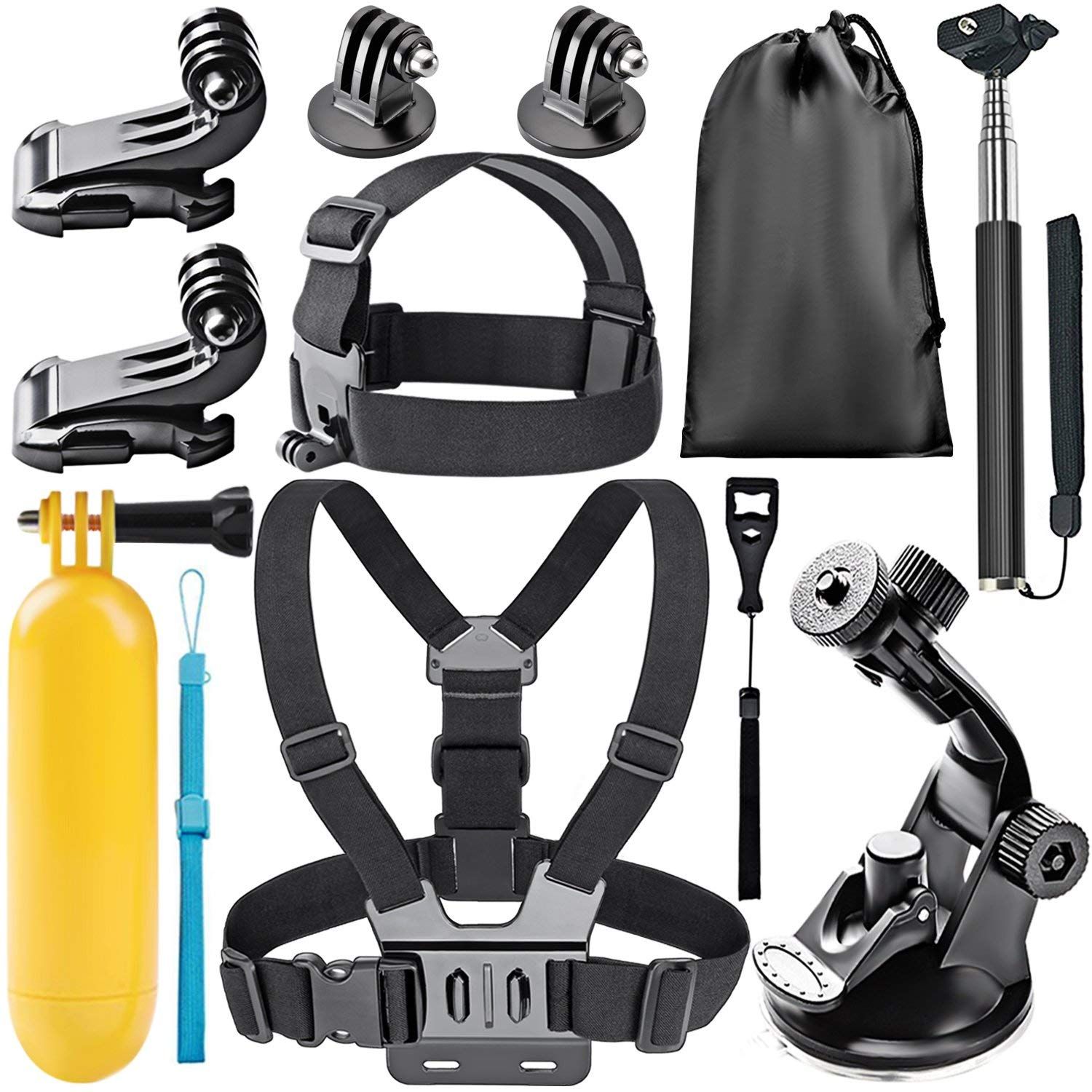 Powerdirect Sport Camera Accessory Kit for GoPro Hero 6/5 Black/4/3+/3/2/1