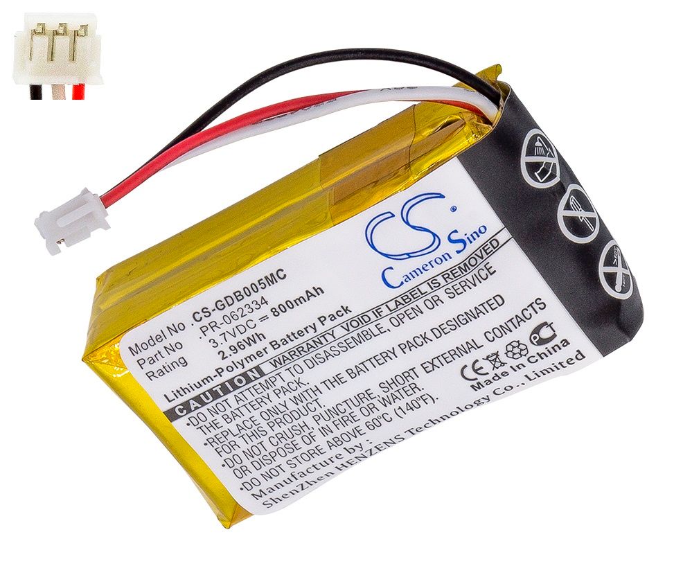 Cameron Sino PR-062334 Li-Polymer Battery 3.7V 800mAh/2.96Wh for CHDHA-301, Hero+, Hero HWBL1, Hero Plus