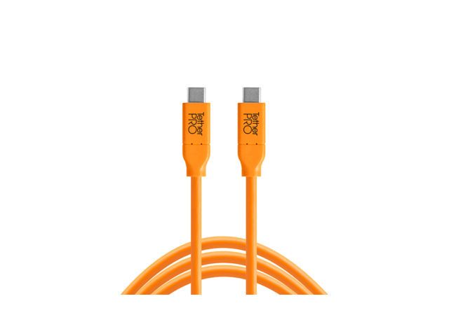 Tether Tools TetherPro USB-C to USB-C Cable, 4.6m, Orange