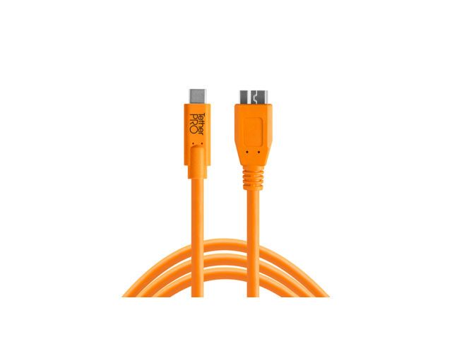 Tether Tools USB-C to Micro-B Cable 4.6m Orange