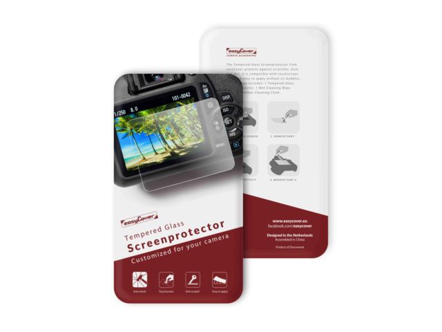 EASY COVER Tempered Glass Screen Protector for Canon 7D Mark II