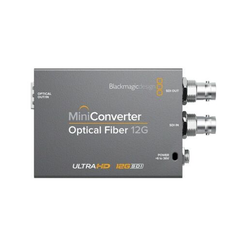 Conversor Blackmagic Design Mini - Fibra Óptica 12G