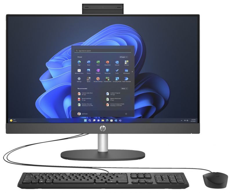 HP AIO 240 G10, Intel i5-1335U, 23.8' FHD 250nits AG, 8GB DDR4 3200, 512GB SSD, Intel Iris Xe, Windows 11 Pro, 3-Year OnSite, Black