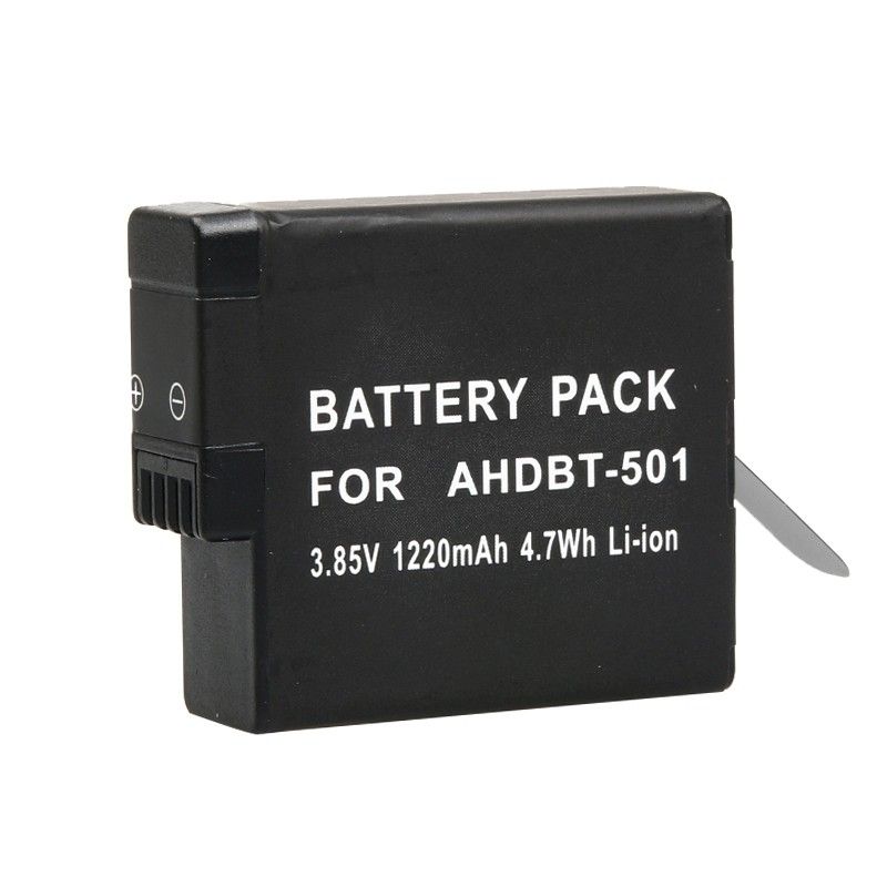 Weweo Li-ion Battery for GoPro HERO5, 3.85V 1220mAh 4.7Wh